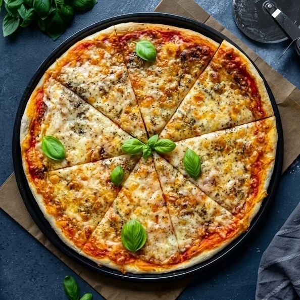 Fresh pizza from Mondo Pizza in downtown Edmonton
