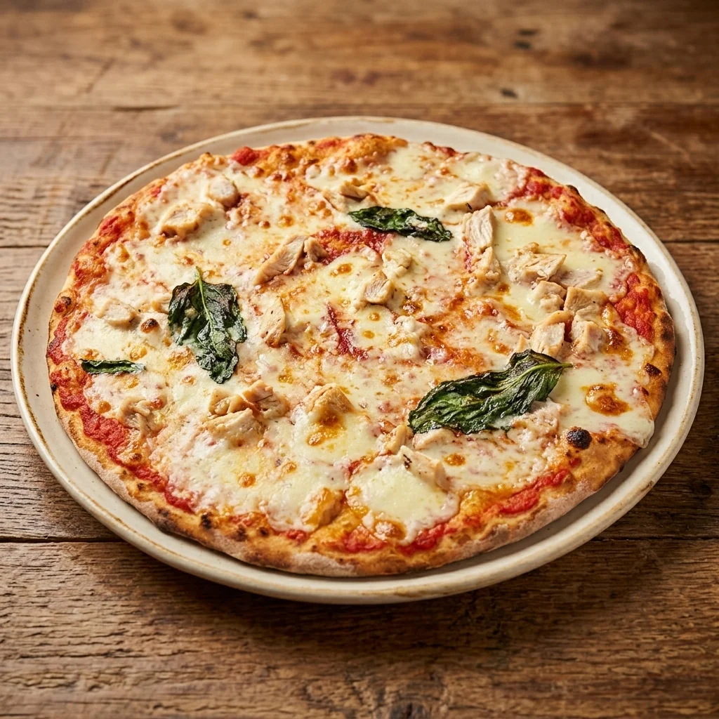 Italian pizza from Mondo Pizza near the Ice District in Edmonton